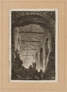 Plaat Tien uit Avonden in Rome door Hubert Robert
