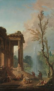 Het Portiek van een Landhuis, 1773