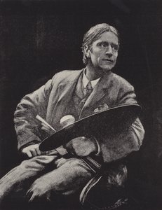Hubert Herkomer, Britse kunstenaar (litho)