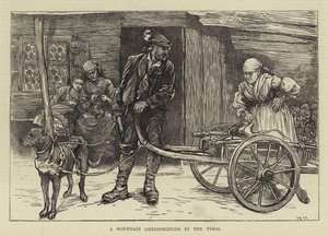 Een bergkaasmaker in de Tirol door Hubert von Herkomer
