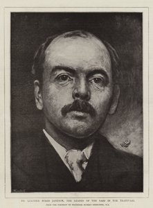 Dr. Leander Starr Jameson, de leider van de inval in de Transvaal