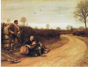 Moeilijke tijden door Hubert von Herkomer