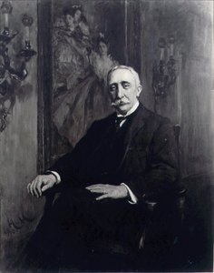 Portret van Sir Carl Meyer (1851-1922) door Hubert von Herkomer