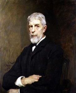 Portret van Sir Henry Trueman Wood, secretaris en vice-president van de Society