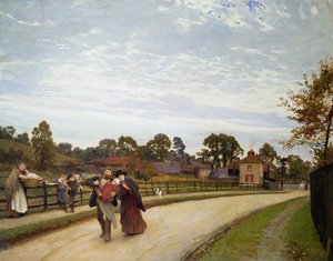 De Eerstgeborene, 1887 door Hubert von Herkomer