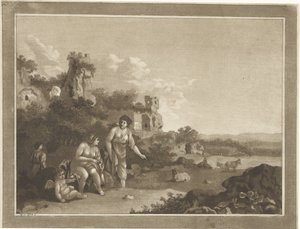 Landschap met nimfen