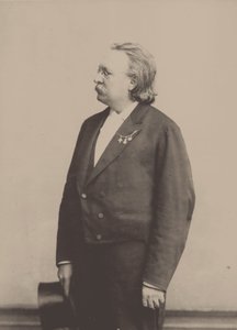 Portret van de organist en componist Edmund Kretschmer 1830-1908 door Höffert