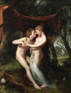 Italiaans: cupido en psyche in de bruidsjonker Cupido en psyche in de bruidsjonker door Hugh Douglas Hamilton