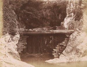 De molendam,1855 (foto) door Hugh Owen