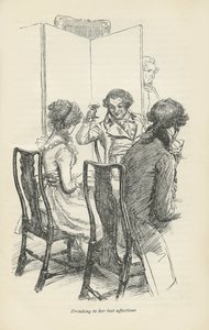 Drinken op haar beste genegenheden, 1896 door Hugh Thomson