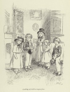 Illustratie voor Amos Barton door Hugh Thomson