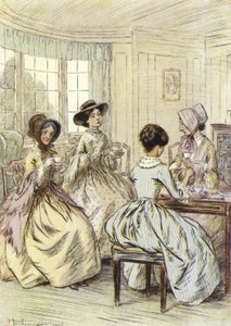 Illustratie voor Amos Barton door Hugh Thomson