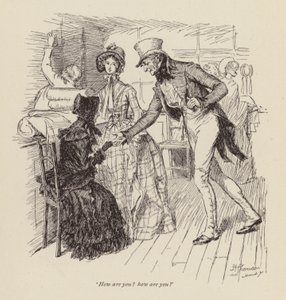 Illustratie voor Cranford door Mrs Gaskell door Hugh Thomson
