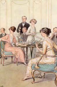 Illustratie voor J M Barries The Admirable Crichton door Hugh Thomson