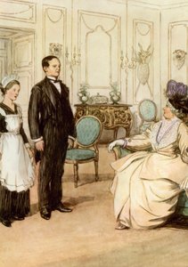 Illustratie voor J M Barries The Admirable Crichton door Hugh Thomson
