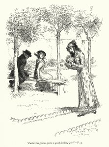 Illustratie voor Northanger Abbey door Jane Austen door Hugh Thomson