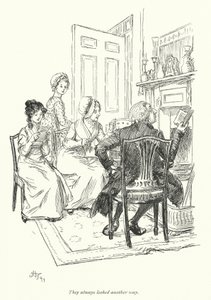 Illustratie voor Northanger Abbey door Jane Austen door Hugh Thomson