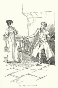 Illustratie voor Northanger Abbey door Jane Austen door Hugh Thomson