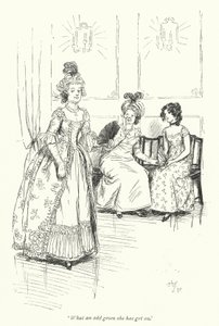 Illustratie voor Northanger Abbey door Jane Austen door Hugh Thomson