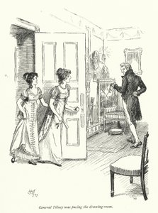 Illustratie voor Northanger Abbey door Jane Austen door Hugh Thomson
