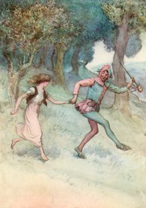Illustratie voor Shakespeares Zoals het u bevalt door Hugh Thomson