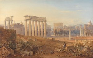 Uitzicht op het Forum in Rome