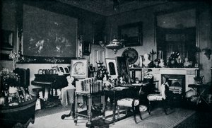 De Privé Zitkamer van de Koningin in Osborne, ca. 1899, 1901 door Hughes and Mullins