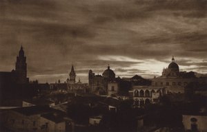 Mexico: Cuernavaca (zwart-wit foto) door Hugo Brehme
