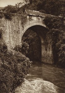 Mexico: Atoyac Brug (z/w foto) door Hugo Brehme