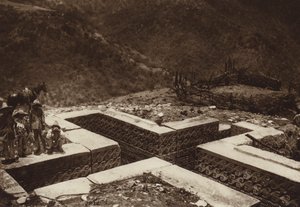 Mexico: kruisvormige ondergrond, Guiaroo (z/w foto) door Hugo Brehme