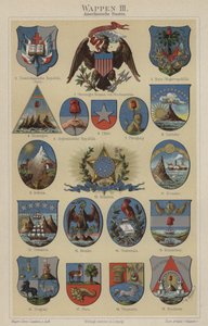 Wapenschilden van landen van de Amerika