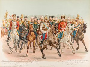 Ruiterportret van Nicolaas II van Rusland
