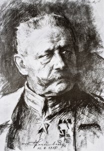 Generaal Paul von Hindenburg door Hugo Vogel
