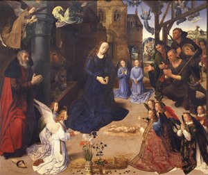 De Aanbidding van de Herders Het Portinari-drieluik, ca. 1478