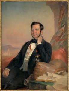 Portret van Ferdinand de Lesseps door Hugues Foureau