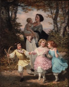 Moeder en kinderen, ca. 1840-80