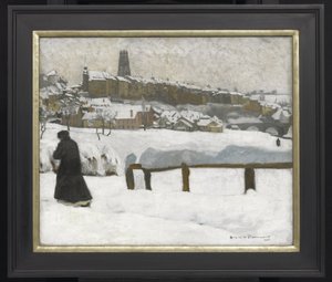Freiburg in de Sneeuw door Hugues de Beaumont
