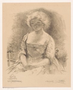 Zittend meisje