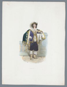 Man in historisch kostuum
