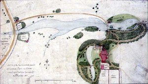 Een tuinplan voor Gosfield Place, Essex door Humphry Repton