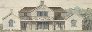 Ontwerp voor een Cottage Ornée in Tudoresque stijl