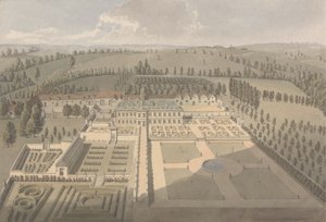 Uitzicht op Sarsden door Humphry Repton