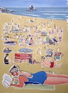 Baden, Broadhaven Beach, Dyfed, 1995 door Huw S. Parsons