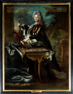 Portret van Maximiliaan Hendrik VI van Bethune, vijfde hertog van Sully (1669-1729). Schilderij toegeschreven aan Hyacinthe Rigaud (1659-1743). Olieverf op doek. Verplichte vermelding: Sully sur Loire, Chateau de Sully door Hyacinthe (attr. to) Rigaud
