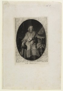 J.B. Bossuet (en pied), gegraveerd door Jean-Baptiste de Grateloup, 1771 door Hyacinthe Francois Rigaud