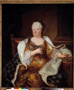 Portret van prinses Palatine Charlotte Elisabeth de Bavière door Hyacinthe Francois Rigaud
