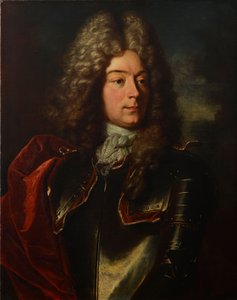 Duits: Portret van Johann Frisching (1668-1726), mede-eigenaar van Rümligen, officier, baljuw van Metzgern.