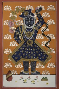 Goddelijk Blauw Krishna-kind door IMAGINEERS STUDIO