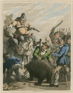 Illustratie uit Hudibras door Samuel Butler door I Clark
