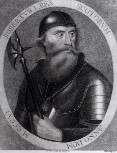 Portret van Koning Robert I van Schotland (1274-1329) gegraveerd door E.Harding, 1 november 1797 door I Herbert